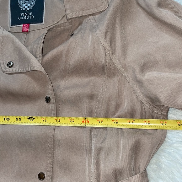 Vince Camuto Double Breasted Belted Trench Coat Size G/L - Picture 5 of 11